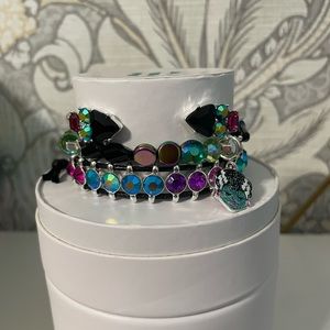 The Bride of Frankenstein Bomb Party Halloween Bracelet Stack